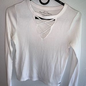 Long sleeve Cross-Neck Shirt